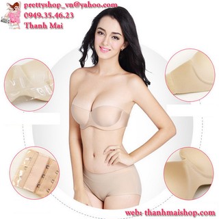 AL011 - Áo ngực su cao cấp dây lưng trong suốt mút dày