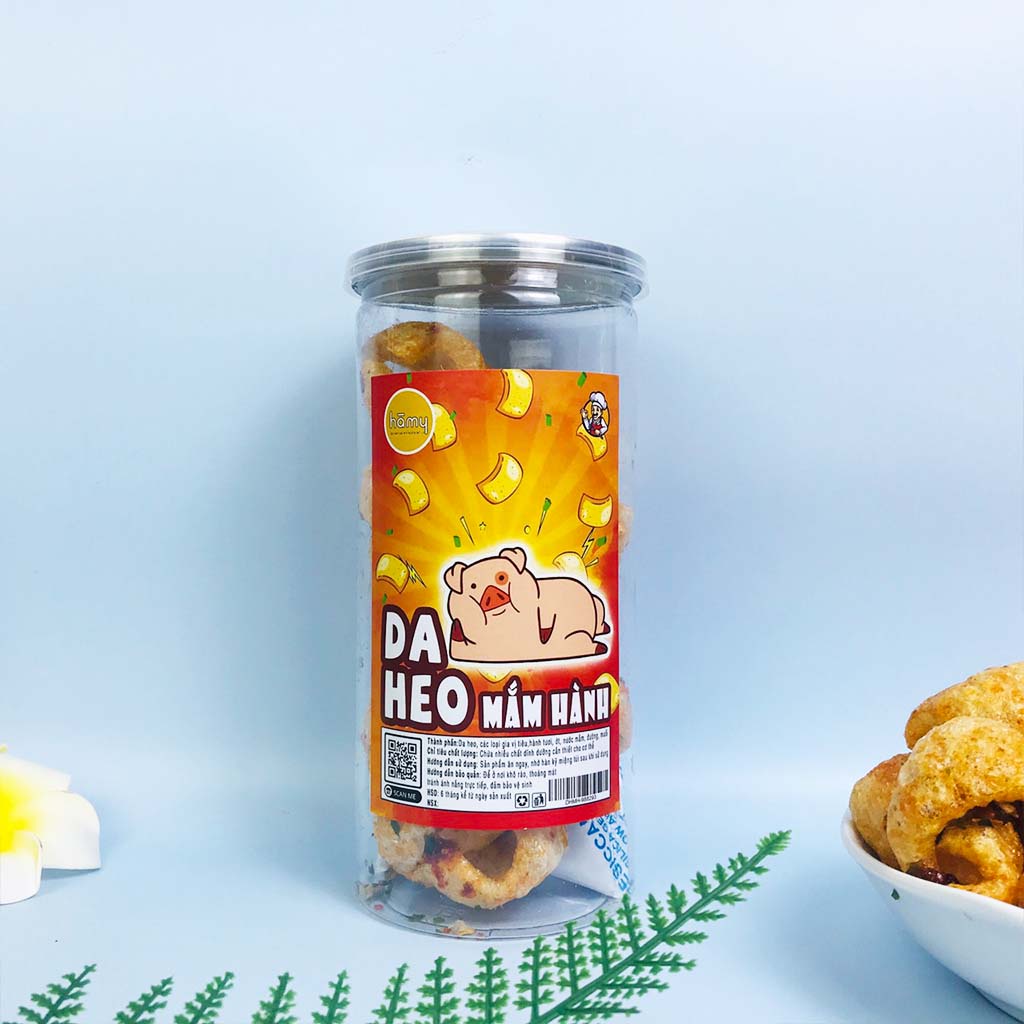 Da heo mắm hành hũ 160g Hà My đồ ăn vặt Hà Nội ngon mê ly
