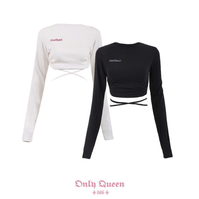 Áo hở lưng thêu