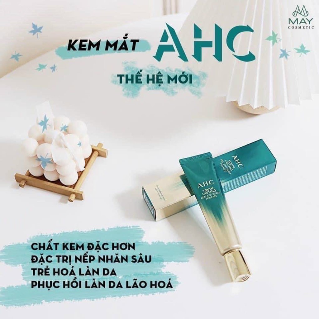 Kem mắt AHC Hàn Quốc 12ml – Bản nâng cấp mới – Hoàn hảo về mọi mặt - xoá thâm, chống lão hoá, giảm bọng mắt và dưỡng ẩm | BigBuy360 - bigbuy360.vn