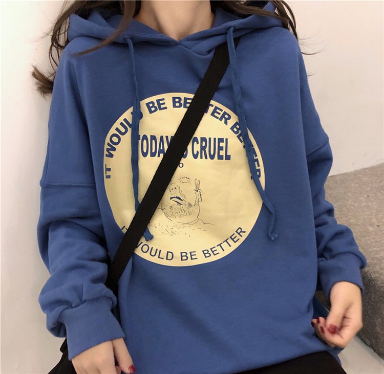 Áo Hoodie In Hình Dễ Thương Phong Cách Hàn Quốc Thời Trang Dành Cho Nữ | BigBuy360 - bigbuy360.vn
