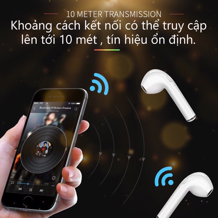 [Ảnh thật video thật]Tai nghe bluetooth i9s-I3-I99 thế hệ mới nhất v5.0