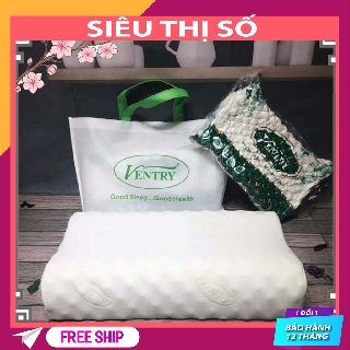 Gối cao su non VenTry Thái Lan gối cao cấp 100% từ cao su non,gối cao su cao cấp