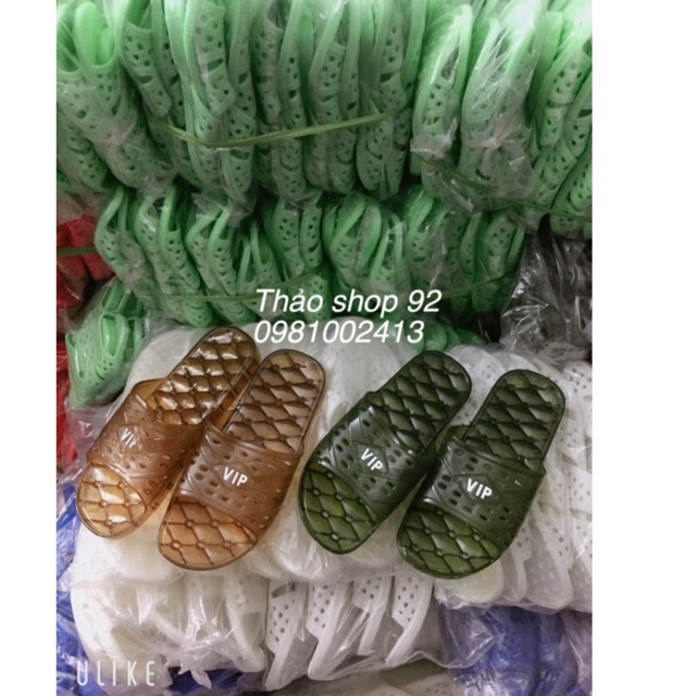 Dép nhựa lỗ VIP đi nhà tắm size:36-44