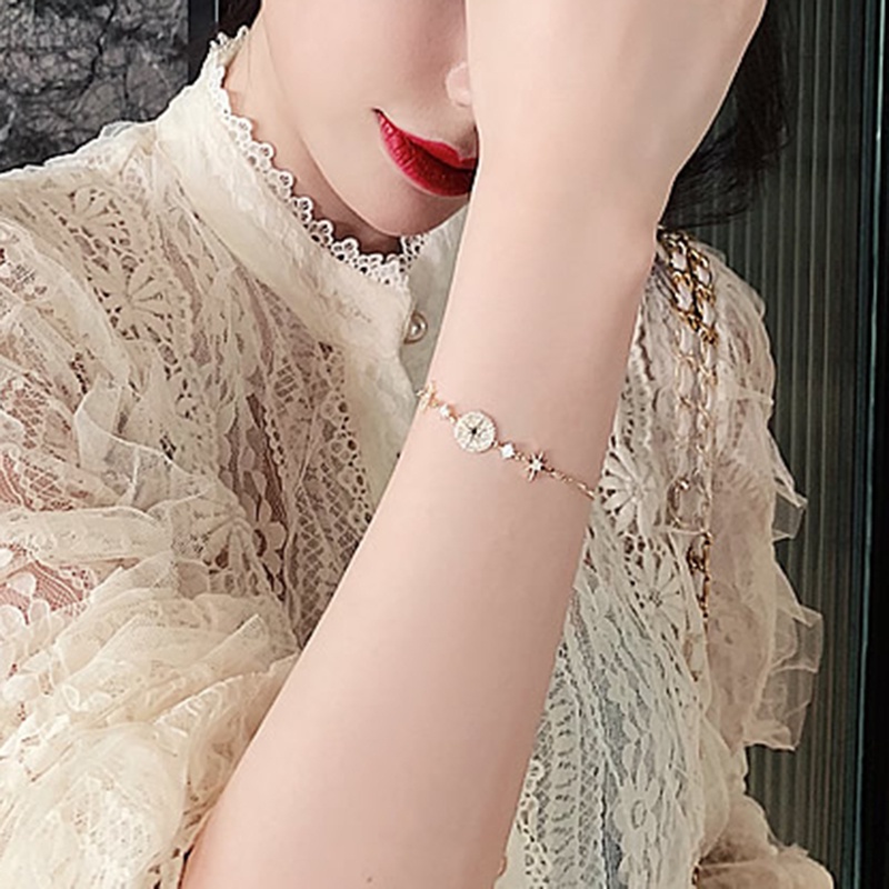 Vòng Tay Họa Tiết Bầu Trời Sao Thiết Kế Đơn Giản Thời Trang Cho Nữ