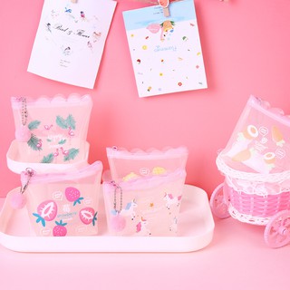Bóp mini trong suốt nhiều hoạ tiết