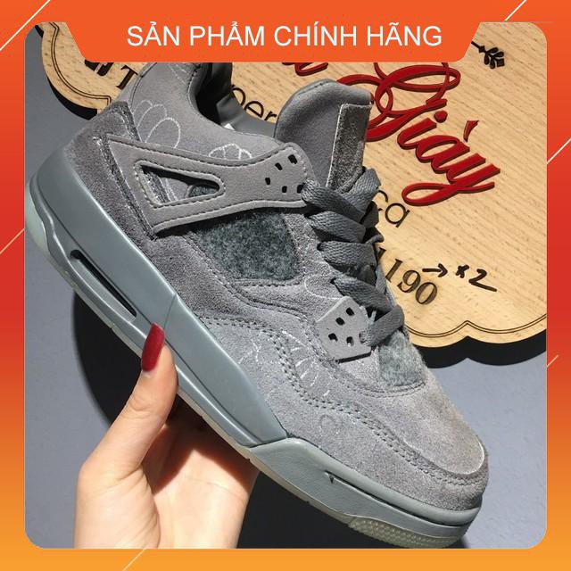 Giày Jodan 4 màu xám - Giày thể thao