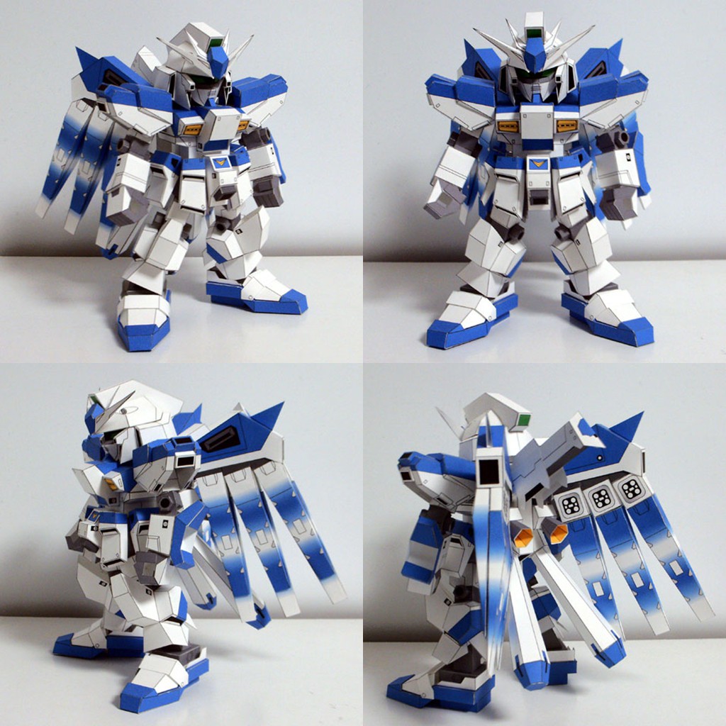 Mô hình giấy Robot SD RX-93-2 HiNu Gundam