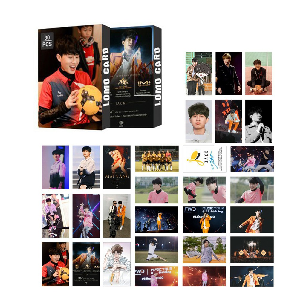 Lomo Card JACK J97 Phương Tuấn Siêu Hot - 1 Bộ 30 ảnh