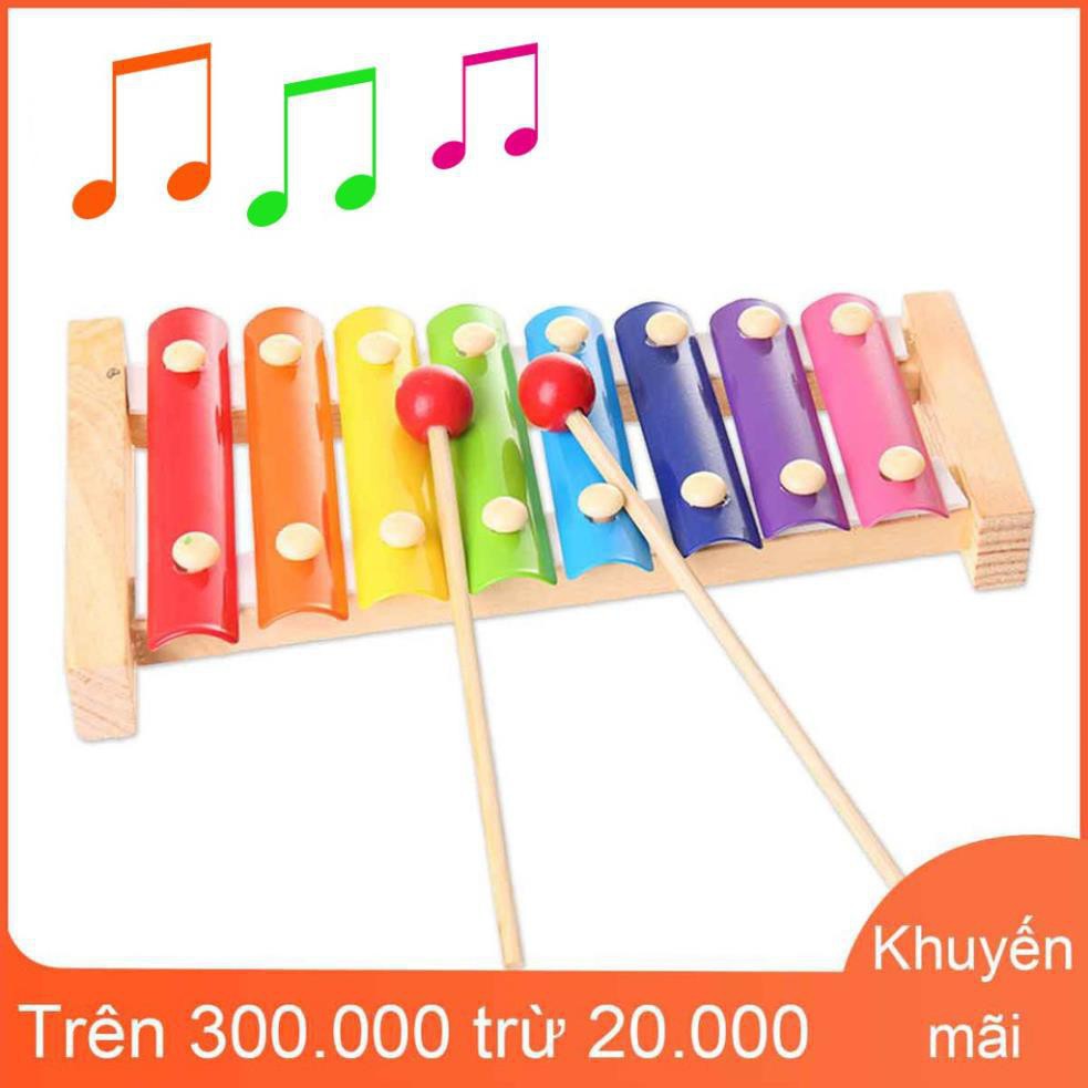 【Bán buôn】Xylophone 8 thanh Đàn piano gõ bằng gỗ âm nhạc cho bé