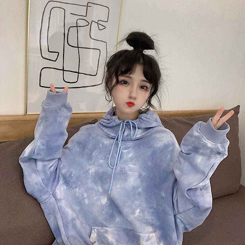 Áo hoodie unisex dáng rộng thời trang phong cách Hàn Quốc | BigBuy360 - bigbuy360.vn