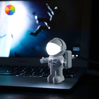 Đèn led mini hình phi hành gia sạc bằng cổng USB thiết kế ống dẻo có thể điều chỉnh