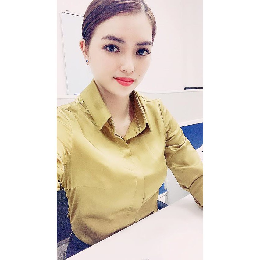 Áo Sơ Mi nữ Công Sở 💖𝑭𝒓𝒆𝒆𝒔𝒉𝒊𝒑💖 Áo Nữ Dài Tay Cổ Đức Nhiều Màu | BigBuy360 - bigbuy360.vn