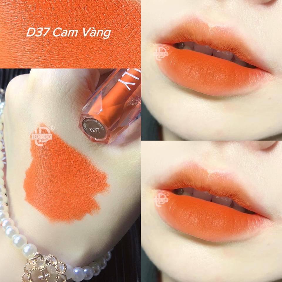 Son Kem Siêu Lì Không Chì Mềm Môi - Son Dolly Diamond Velvet Cao Cấp 2022