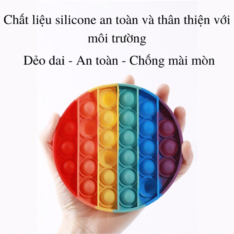 Pop it Giá Rẻ, Đồ Chơi Bóp Tay Xả Stress, Bóp Bong Bóng Nhiều Màu Sắc Giảm Căng Thẳng