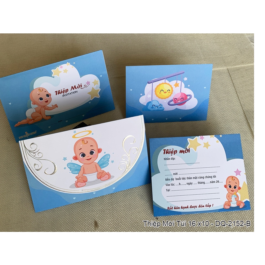 Combo 30 thiệp mời sinh nhật 3D các loại  - in sẵn viết tay