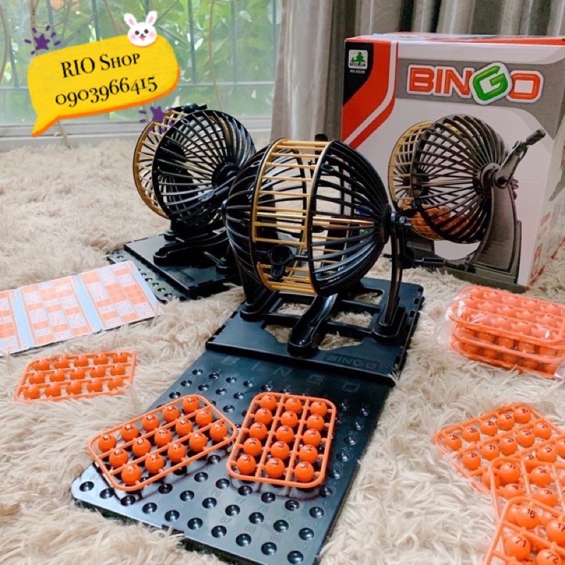Bộ Trò Chơi Loto Bingo 90 Số Lớn
