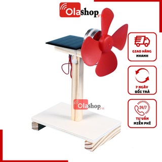 Quạt năng lượng mặt trời lắp ghép đồ chơi