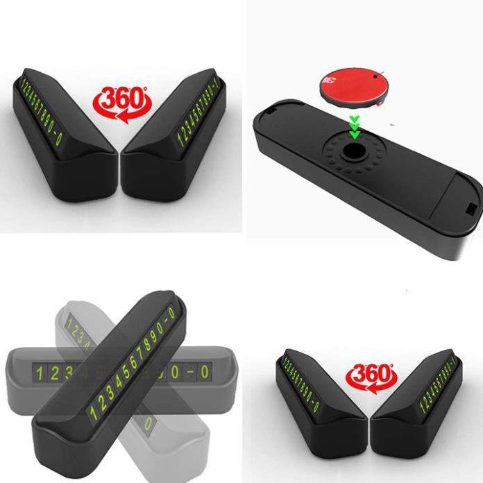BẢNG ĐỂ LAI SỐ ĐIỆN THOẠI ĐỖ XE TRÊN Ô TÔ - HV Store 905