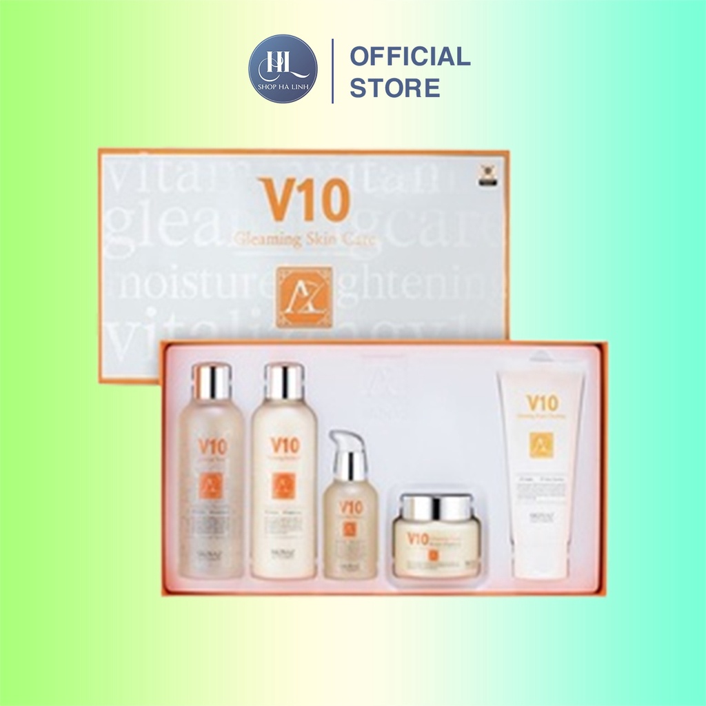Bộ sản phẩm V10 Skinaz Hàn Quốc – Dưỡng trắng da, mờ nám cao cấp (5 sản phẩm)