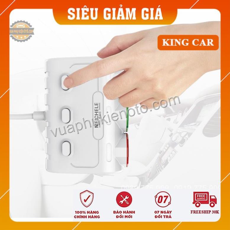 Bộ chia 3 tẩu 2 usb Meichele có hiển thị điện áp - Shop KingCar