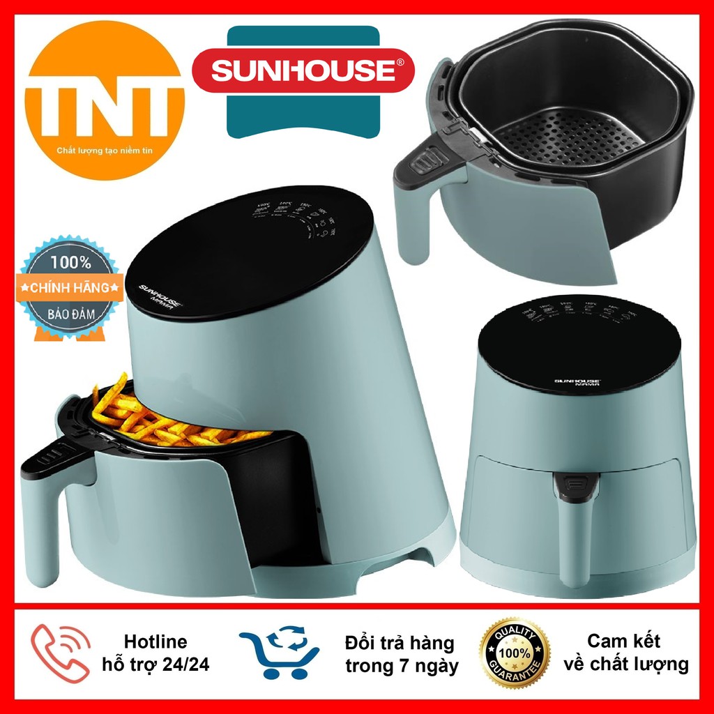 Nồi Chiên Không Dầu Sunhouse Mama Cao Cấp SHD4085 3.5 Lít, Bảo Hành Chính Hãng 24 Tháng