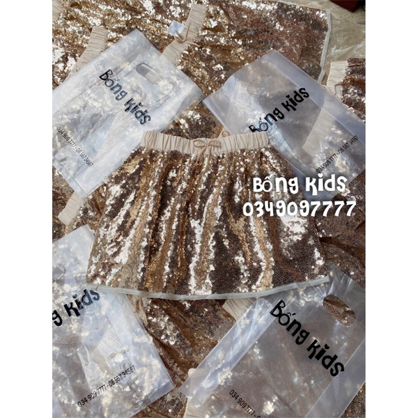 Chân Váy Bé Gái Thêu Sequin Đồg HaM