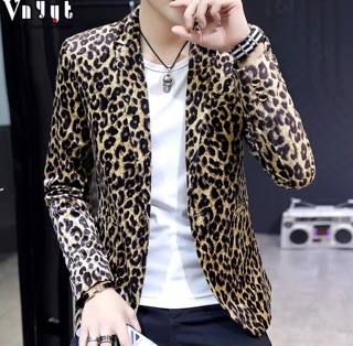 Áo vest hoạ tiết hổ báo