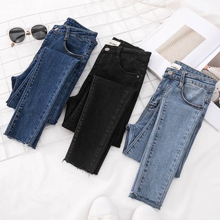 [ORDER, sẵn xanh nhạt 27] Quần jean bó co giãn nhẹ