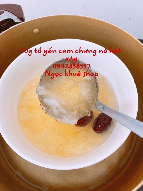 10g YẾN CAM GẪY TỔ TINH CHẾ NGUYÊN CHẤT , YẾN KHÁNH HOÀ