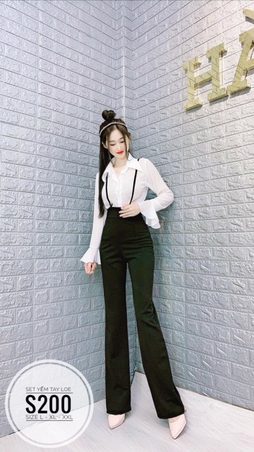 Bigsize Set yếm tay loe S200