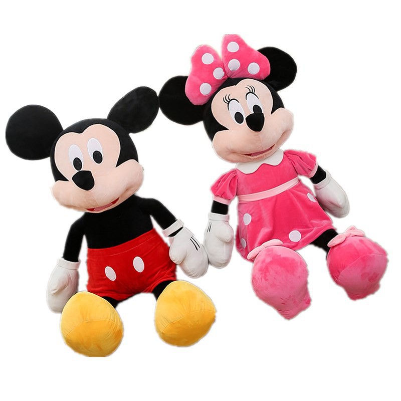 Búp Bê Nhồi Bông Hình Chuột mickey / minnie 40cm 40cm Trang Trí Sinh Nhật / Giáng Sinh