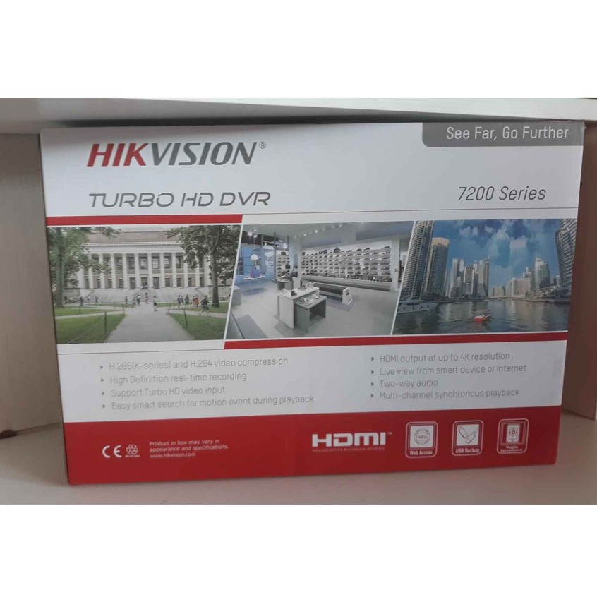 Đầu Ghi Hình 4 Kênh Hikvision DS-7204HGHI-F1 Turbo HD 3.0 DVR (vỏ sắt)