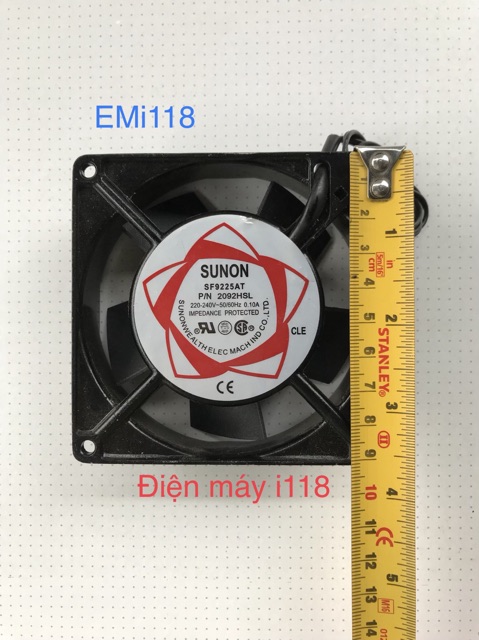 EM118 - Quạt SF8025AT 80 x 80 x 25mm 220V / Quạt SF9225AT 90 x 90 x 25mm 220V - Quạt tủ điện - thông gió - tản nhiệt