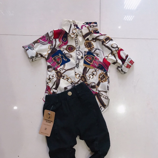 Áo sơ mi cho bé 9-11kg