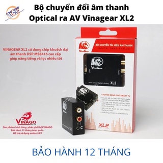 Bộ chuyển Âm Thanh Quang Optical XL2 sang Audio AV ra Amply +Cáp Optical - Bộ chuyển đổi tín hiệu cổng 3.5 mm