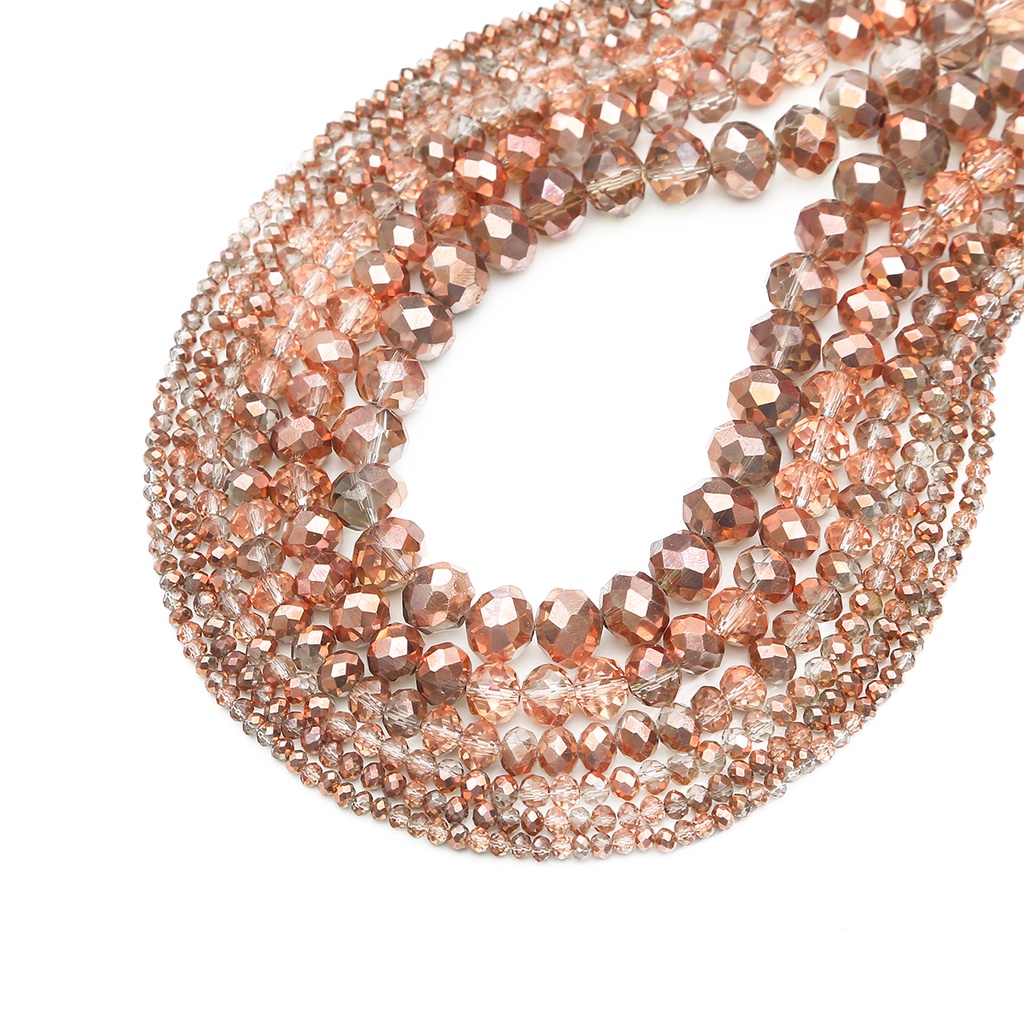 Chuỗi hạt pha lê thạch anh dùng làm đồ trang sức bông tai vòng tay 2-10mm