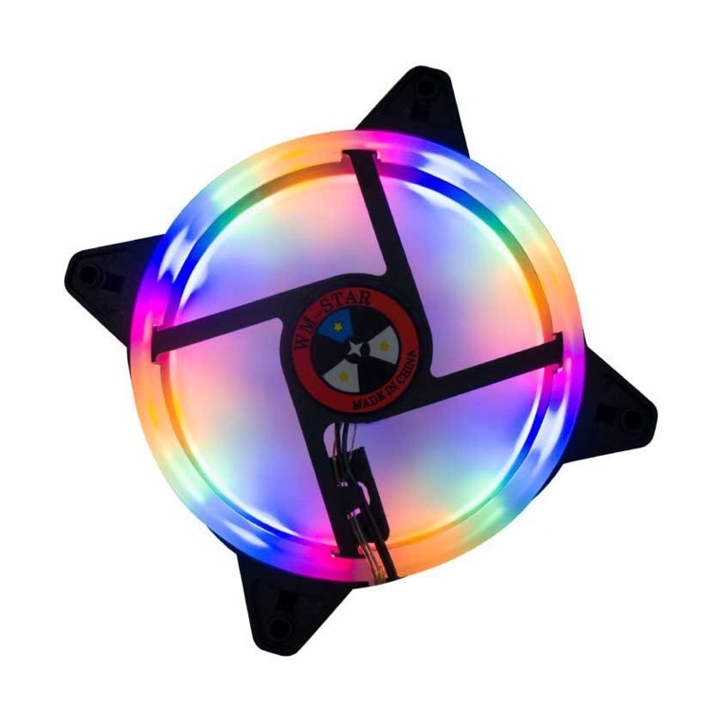 Fan led  5 màu - Quạt Tản Nhiệt Fan Led RGB WM Star V8