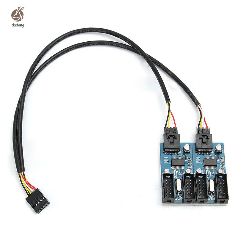 Dây cáp USB 9 pin đực chia 4 cổng cái mở rộng