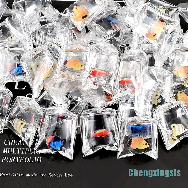 1 Chìa Khóa Nhựa Hình Cá Vàng Diy