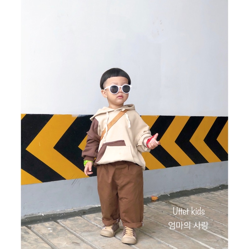 ÁO HOODIE PHONG CÁCH HÀN QUỐC CỰC KỲ ĐẸP DÀNH CHO BÉ GÁI VÀ BÉ TRAI (DA CÁ) 1576