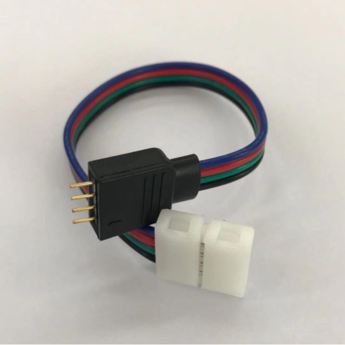 Đầu nối Led RGB 4 pin 2 đầu đực, cái, đầu nối