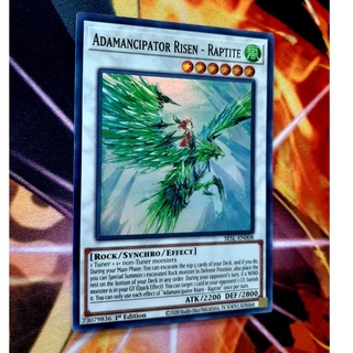 [ ĐẬU PHỘNG ] THẺ BÀI YUGIOH MINT 90 - TCG - Adamancipator Risen - Raptite - SESL-EN008 - Super Rare 1st