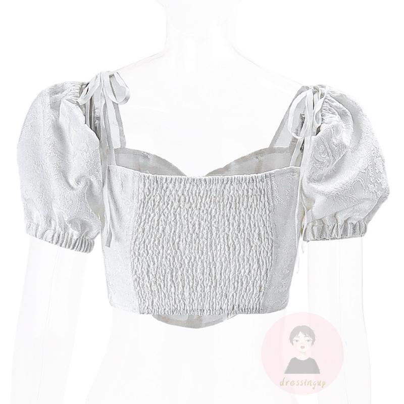 Áo Tank Top Ngắn Tay Thắt Dây Thời Trang Nữ Tính