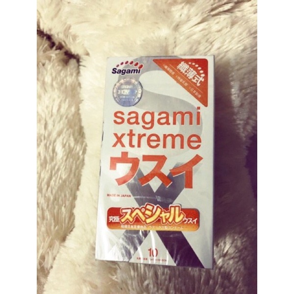 [ CHÍNH HÃNG ] - Bao cao su siêu mỏng, co giãn, ôm khít Sagami Xtreme Super Thin ( Hộp 10 chiếc )