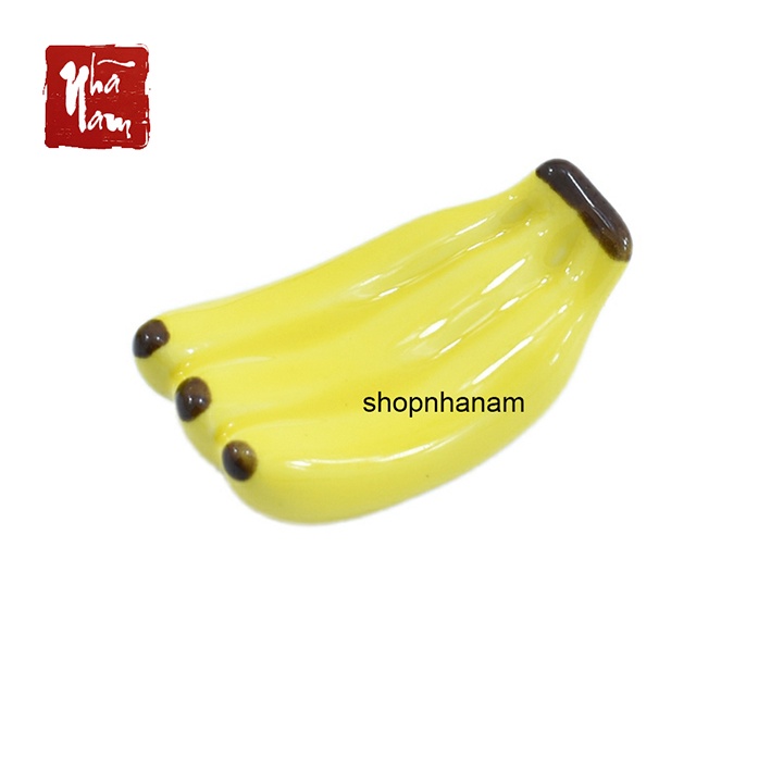 Gác đũa gốm sứ trang trí bàn ăn hình quả chuối