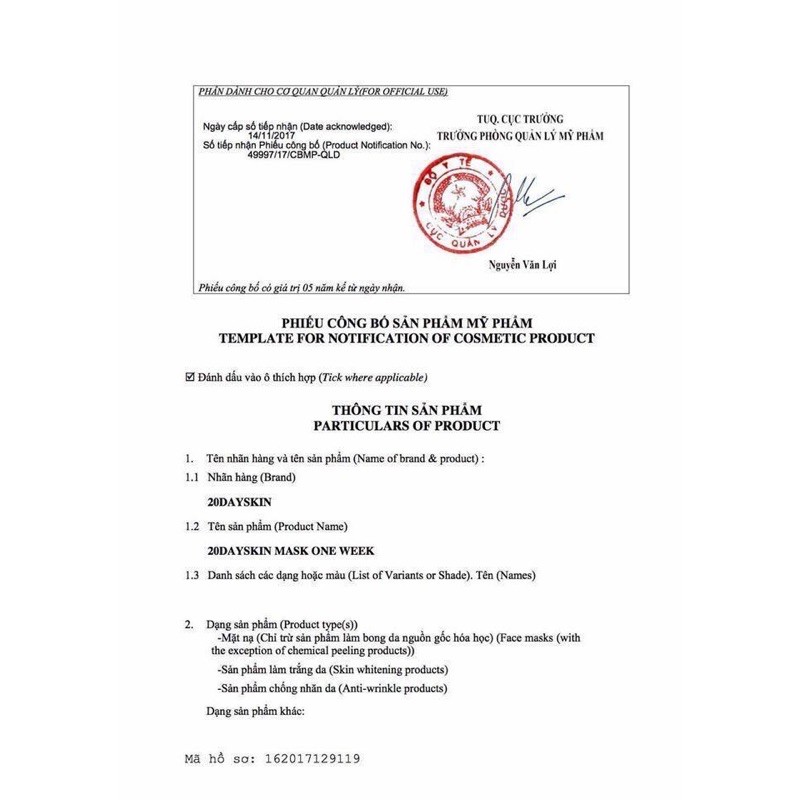 20dayskin ( vitamin tốt nhất cho da) | Thế Giới Skin Care