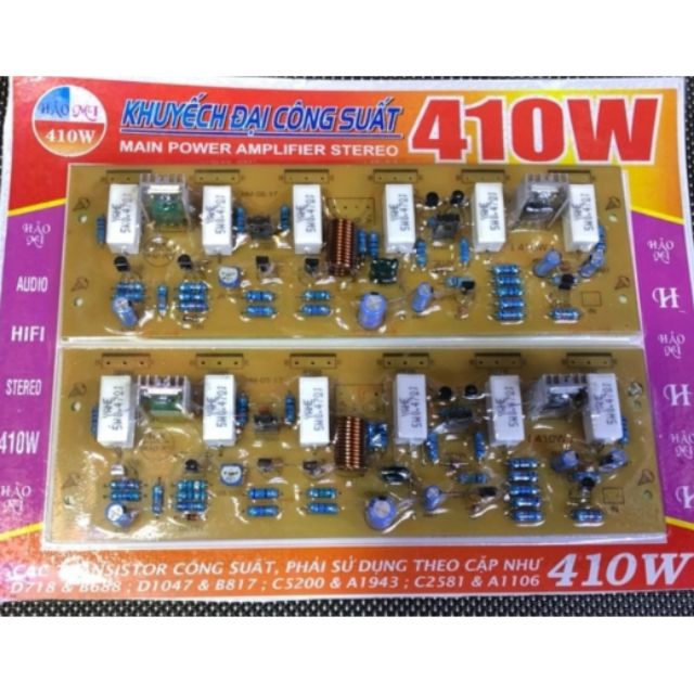 Bo khuyêch đại công suất 410w