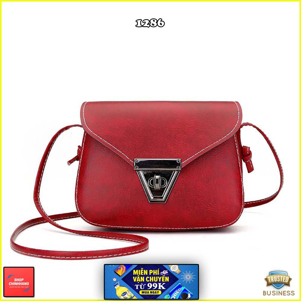 Túi đeo chéo thời trang✨FREESHIP✨túi xách nữ khóa cài dây rời cực cá tính SH1286