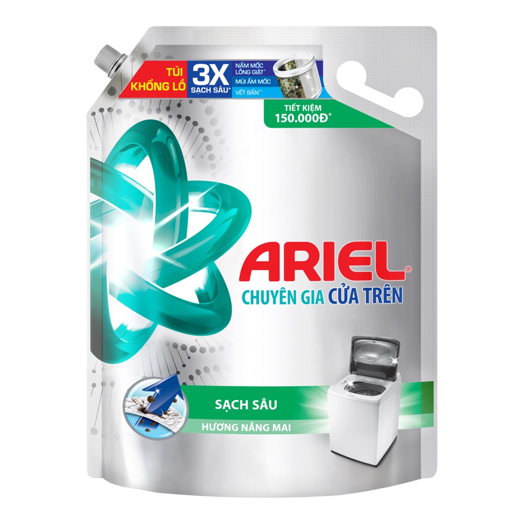 Combo Nước Giặt ARIEL Matic Nắng Mai 4.1KGx2/ Hương Downy 3.9KGx2